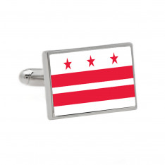 District of Colombia Flag Cufflinks