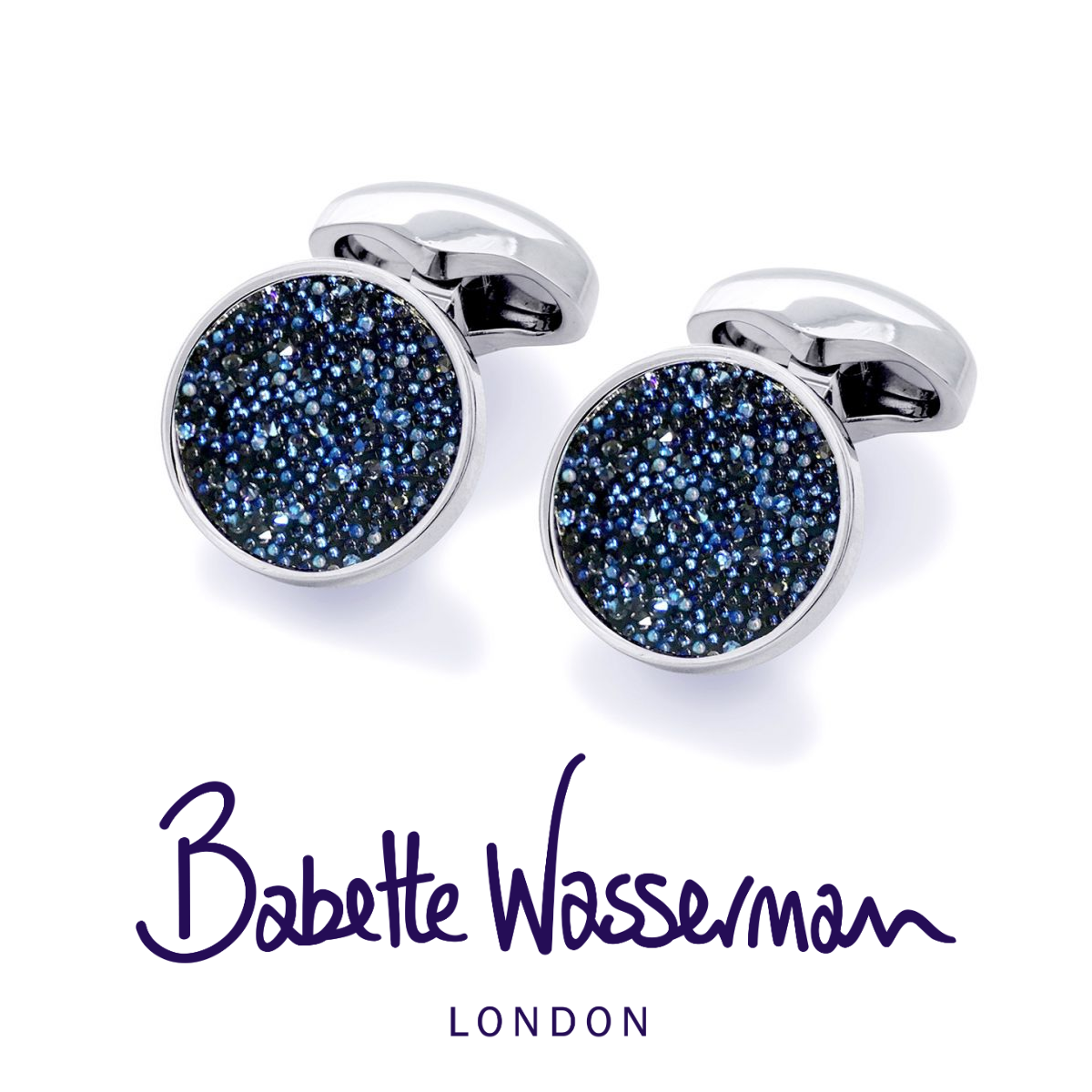 Babette Wasserman London | Blue Moondust Cufflinks