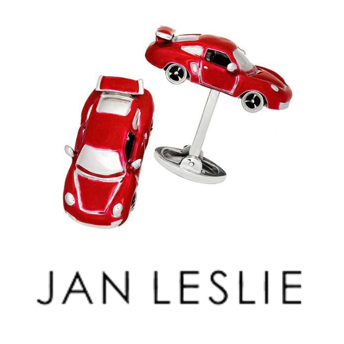 Jan Leslie | Red Sports Car Cufflinks