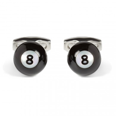 Mother of Pearl Pool Ball Cufflinks
