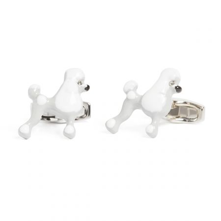 I Love Poodles Cufflinks & Gift Pouch 