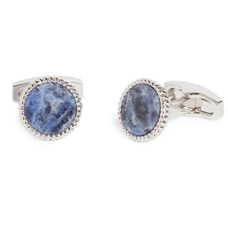 Rope Edge Sodalite Cufflinks