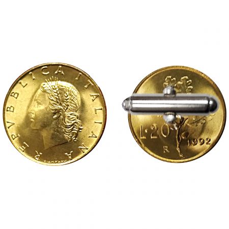 Italy Coin Cufflinks 