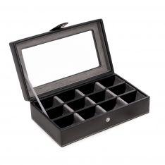 12 Pair Cufflink Case (Black)