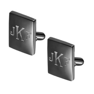 Vertical Gunmetal Cufflinks