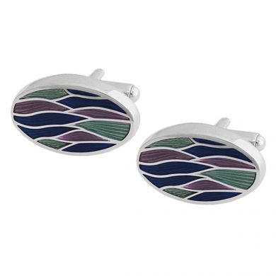 Spectrum Oval Cufflinks