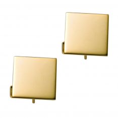 14KT Gold Engravable Square Cufflinks