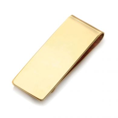 Angel North Gold-tone Cufflinks Money Clip Engraved Gift Set
