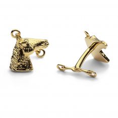 Get The Gallop Gold Horse Cufflinks