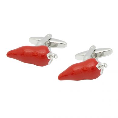 Spicy Red Chili Pepper Cufflinks