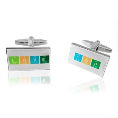 Love You Chemical Table Cufflinks