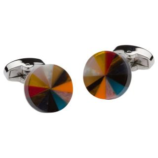 Multi-Colored Round Aesthetic Cufflinks