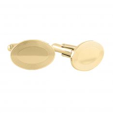 Vermeil Oval Cufflinks