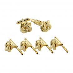 Gold Plated Sterling Silver Knot Stud Set