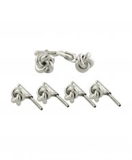 Sterling Silver Knot Stud Set