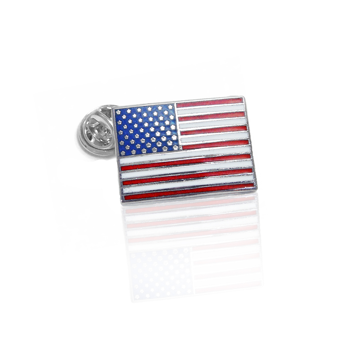 Made in USA Lapel Pin Patriotic Colors Red White Blue Flag 