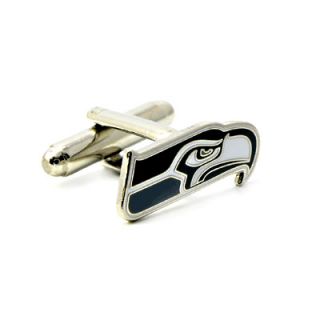 Nickel Plated Seattle Seahawks Cufflinks