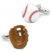 I Love Baseball Socks & Baseball Cufflinks Gift Set X6VL011-BOC020