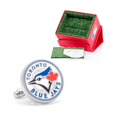 Round Toronto Blue Jays Cufflinks