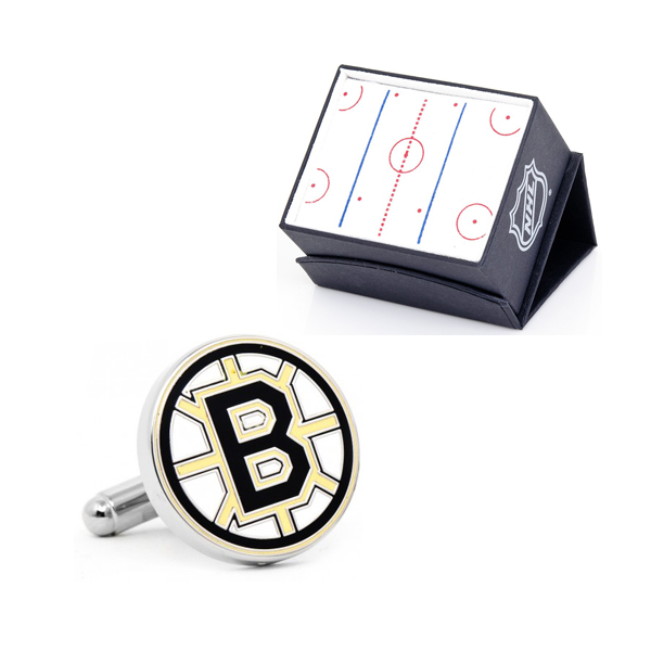 Boston Bruins Cufflinks Set Hockey Gift Idea 