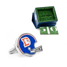 Retro Denver Broncos Helmet Cufflinks