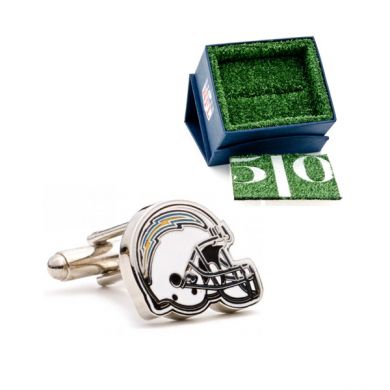 Chargers Helmet Cufflinks