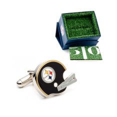 Retro Pittsburgh Steelers Helmet Cufflinks