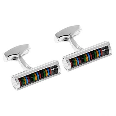 Quadrato cufflinks with navy enamel & clear Swarovski elements – Tateossian  USA