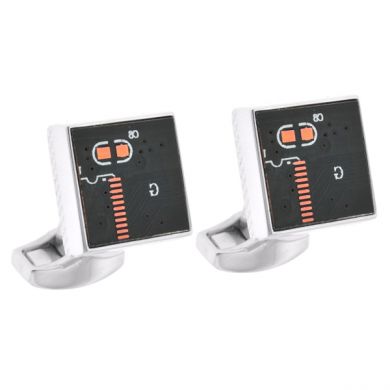 Circuit Square Cufflinks