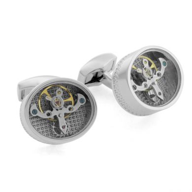 Oval Watch Movement Cufflinks