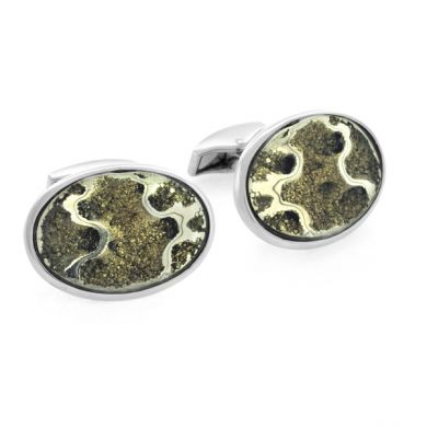 Ammonite Stone Cufflinks Ammonite Stone Cufflinks