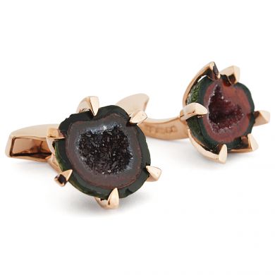 Red Geode Cufflinks