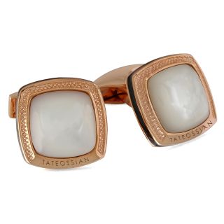 Rose Gold And MOP Cufflinks