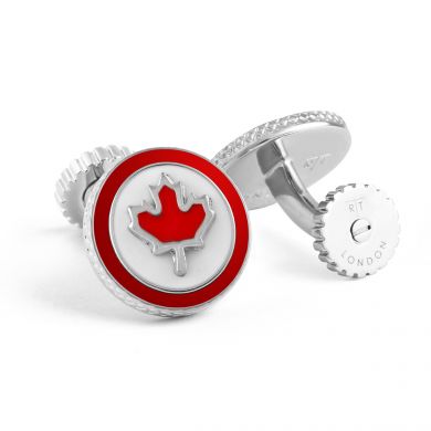 Canadian Flag Rotating Cufflinks