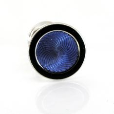 Blue Swirl Illusion Cuff Links