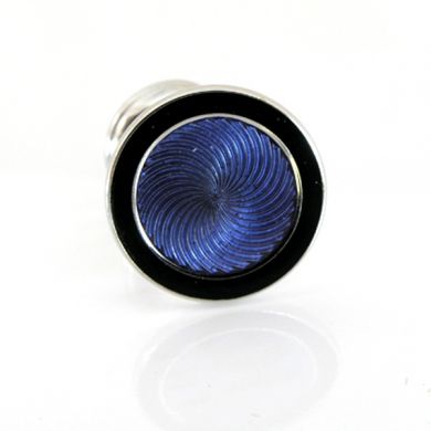 Blue Swirl Illusion Cuff Links