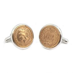 Indian Head Penny Money Clip Wallet Brown: Cufflinks Depot