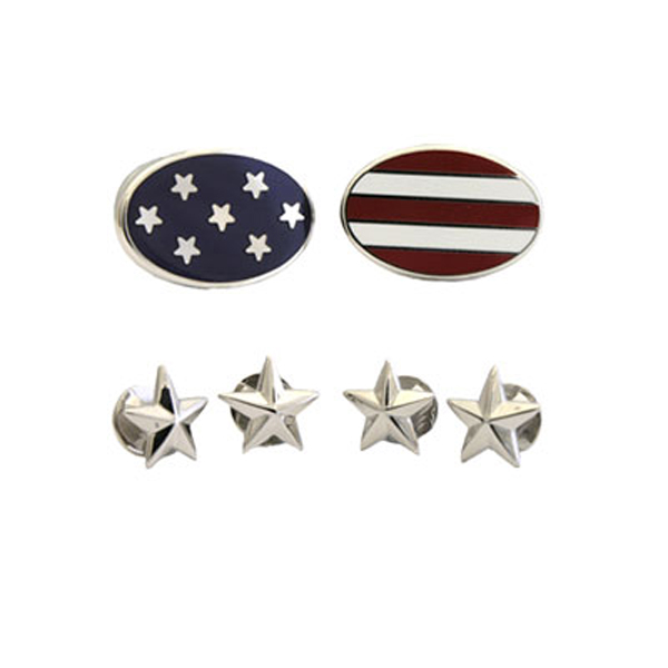 Stars and Stripes Cufflinks and Studs 