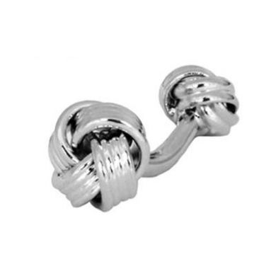 Double Silver Knot Cufflinks