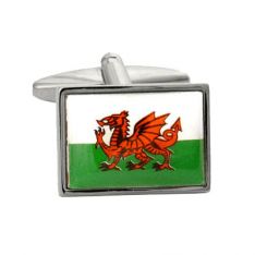 Welsh Dragon Flag Cufflinks