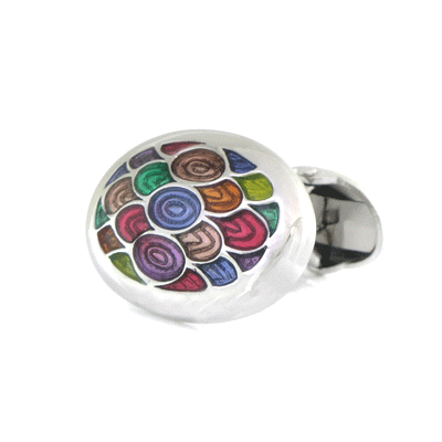 Enamel Scale Cufflinks