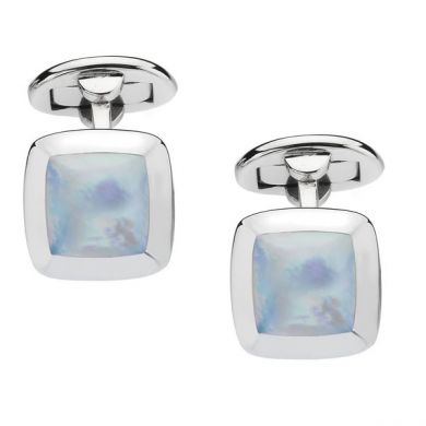 Blue Domed MOP Cufflinks