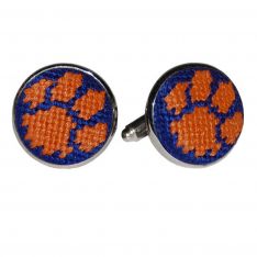Clemson University Needlepoint Cufflinks