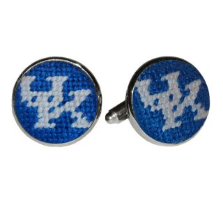 Needlepoint Wildcats Cufflinks