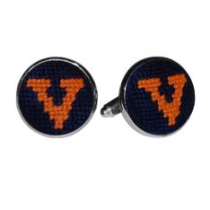 Needlepoint Cavaliers Cufflinks