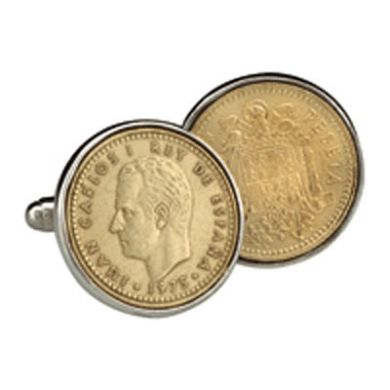 Spanish Peseta Cufflinks