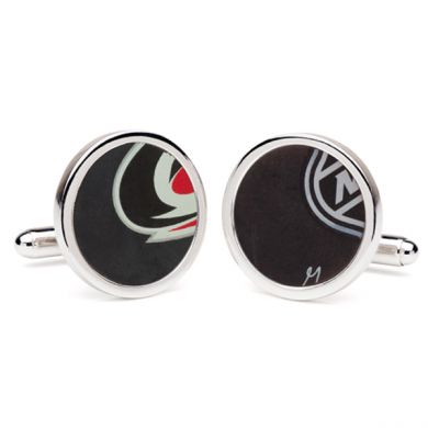 Hurricanes Hockey Puck Cufflinks