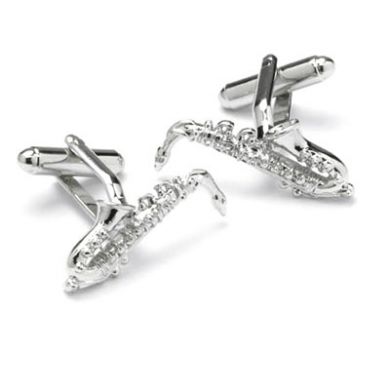 Select Gifts Music Clarinet Sterling Silver Plated Cufflinks Boxed