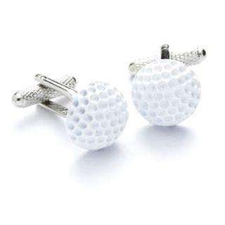 White Golf Ball Cufflinks