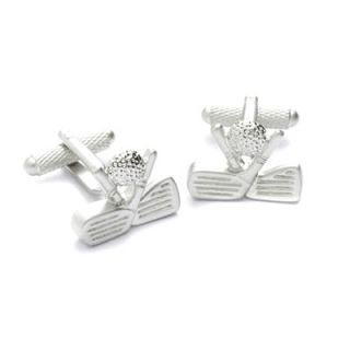 Crossed Golf Clubs Cufflinks